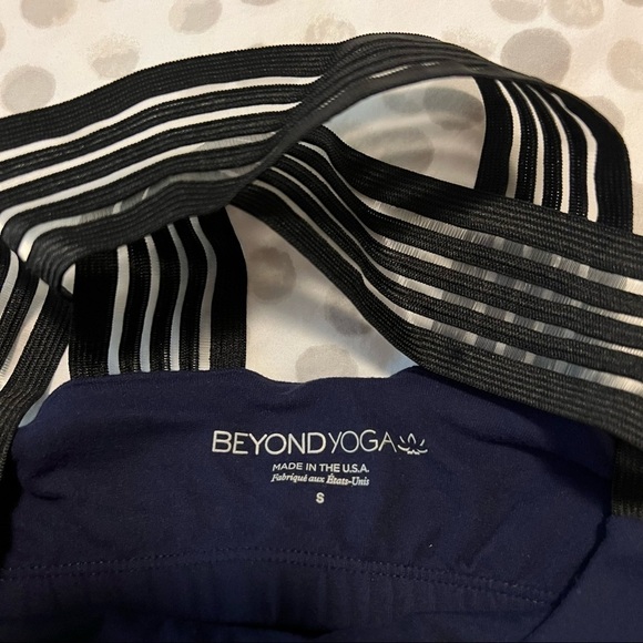 Beyond Yoga Sheer Illusion Tank Top Navy Size Small - Picture 6 of 13